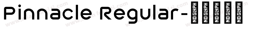 Pinnacle Regular字体转换
